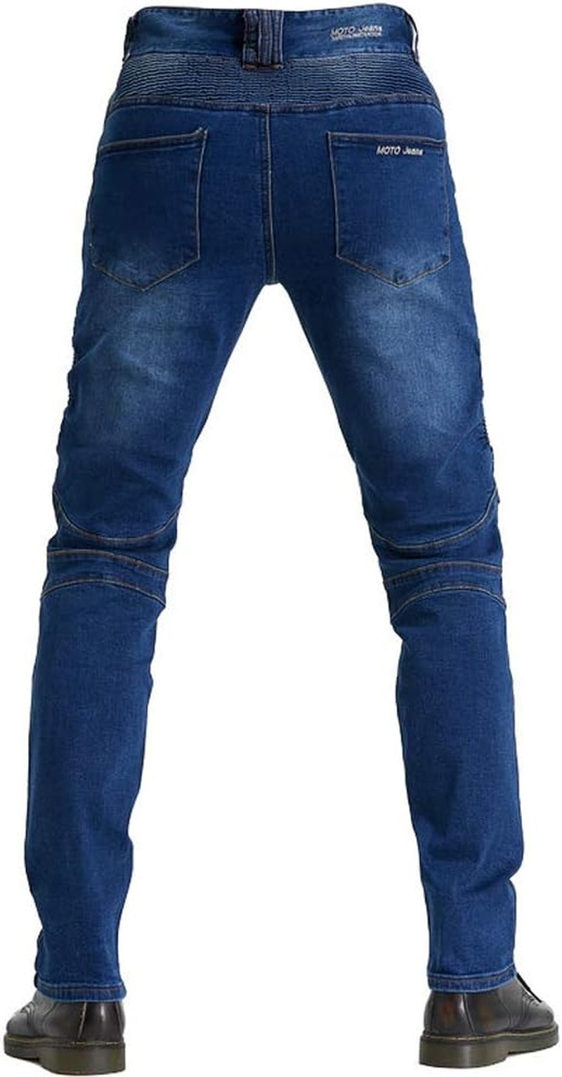 Motorcycle Riding Protective Pants Armor Motocross Racing Denim Jeans Upgrade Knee Hip Protective Pads