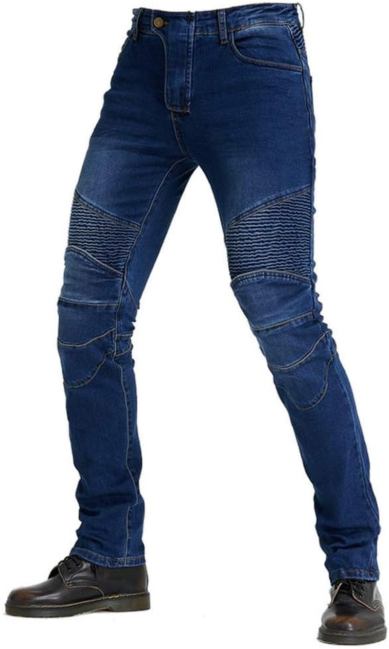 Motorcycle Riding Protective Pants Armor Motocross Racing Denim Jeans Upgrade Knee Hip Protective Pads