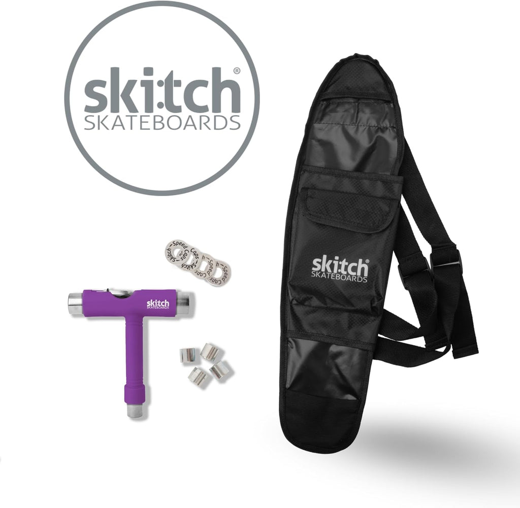 Skateboards for Kids, Teens and Adults | Premium Skateboard Gift Set for Beginners and Pros Complete with Mini Cruiser Board + Skateboard Backpack + Video Course + Speed Control + Skate Tool