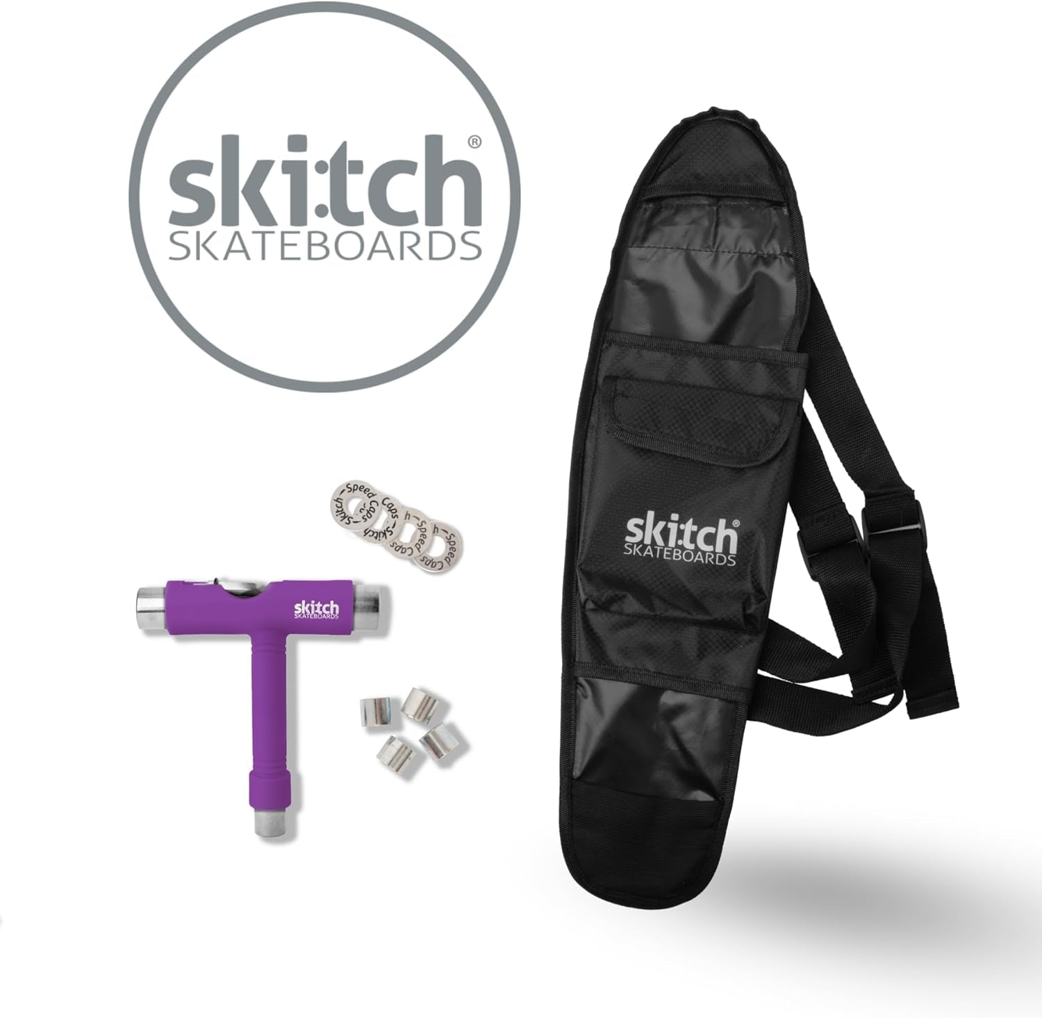 Skateboards for Kids, Teens and Adults | Premium Skateboard Gift Set for Beginners and Pros Complete with Mini Cruiser Board + Skateboard Backpack + Video Course + Speed Control + Skate Tool