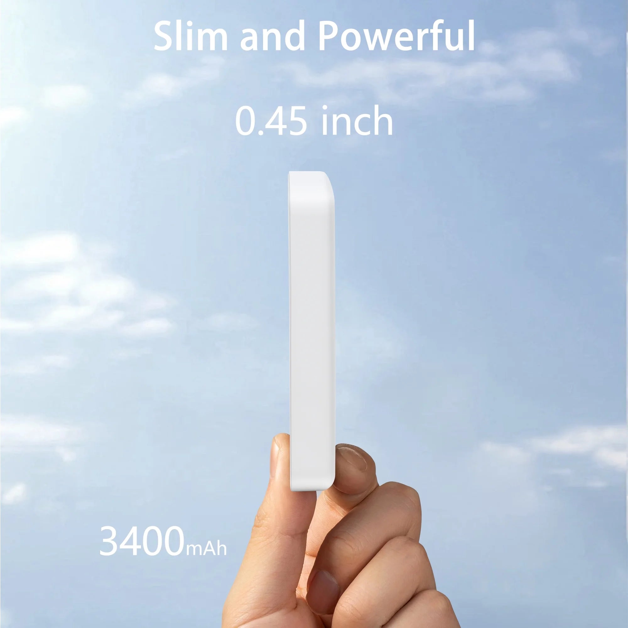 Magnetic Power Bank 3400Mah, Wireless Portable Charger, 20W Fast Charging Battery Pack, Magnetic Battery Pack with Magsafe,For Iphone 16 Pro Max/16 Pro/16/15/14/13/12 Series