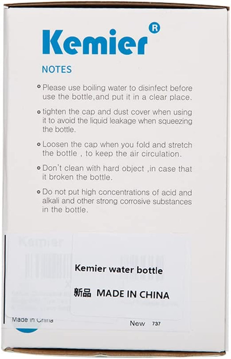 Collapsible Silicone Water Bottles-750Ml,Medical Grade,Bpa Free Travel Water Bottle Can Roll Up,26Oz,Leak Proof Foldable Sports & Outdoor Water Bottles