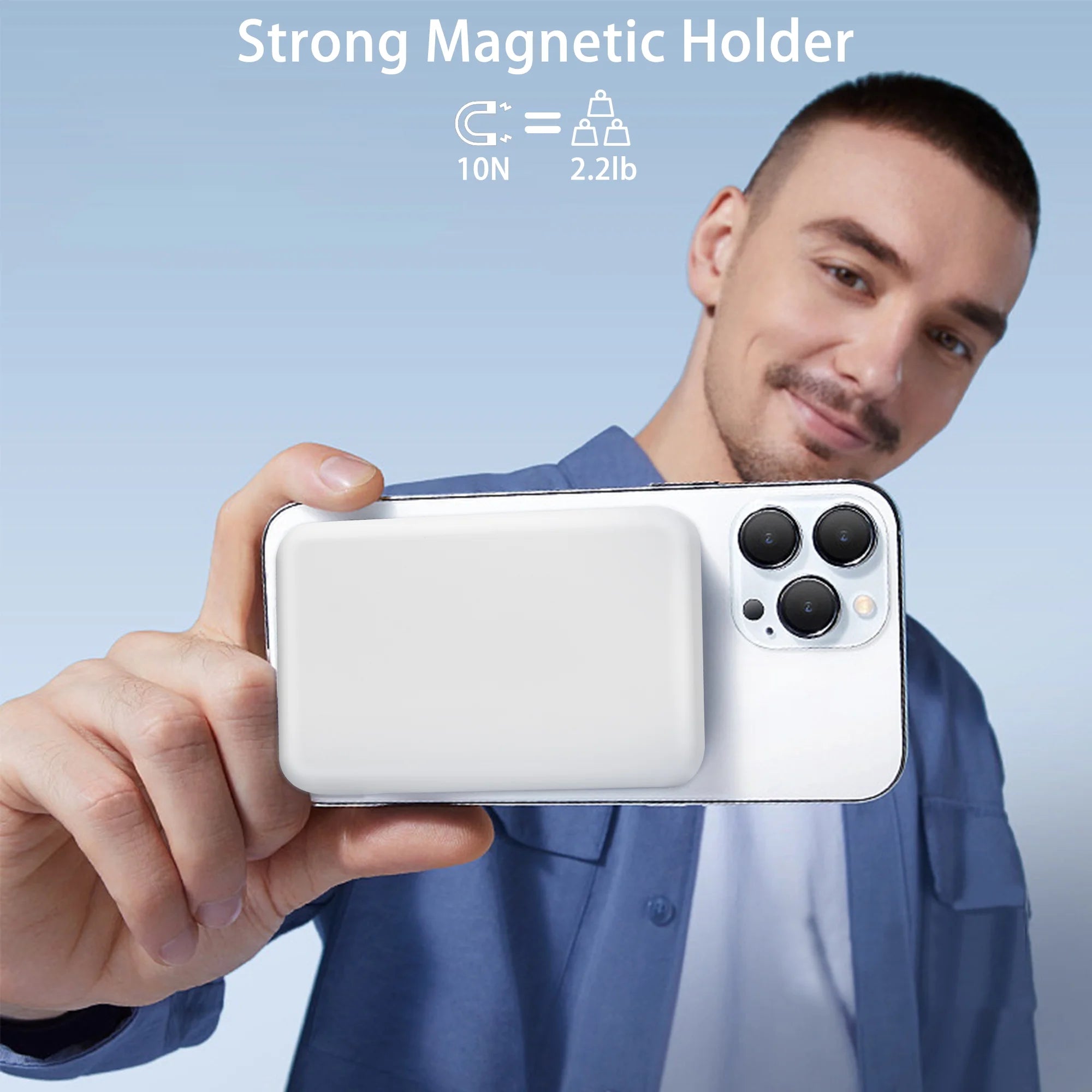 Magnetic Power Bank 3400Mah, Wireless Portable Charger, 20W Fast Charging Battery Pack, Magnetic Battery Pack with Magsafe,For Iphone 16 Pro Max/16 Pro/16/15/14/13/12 Series