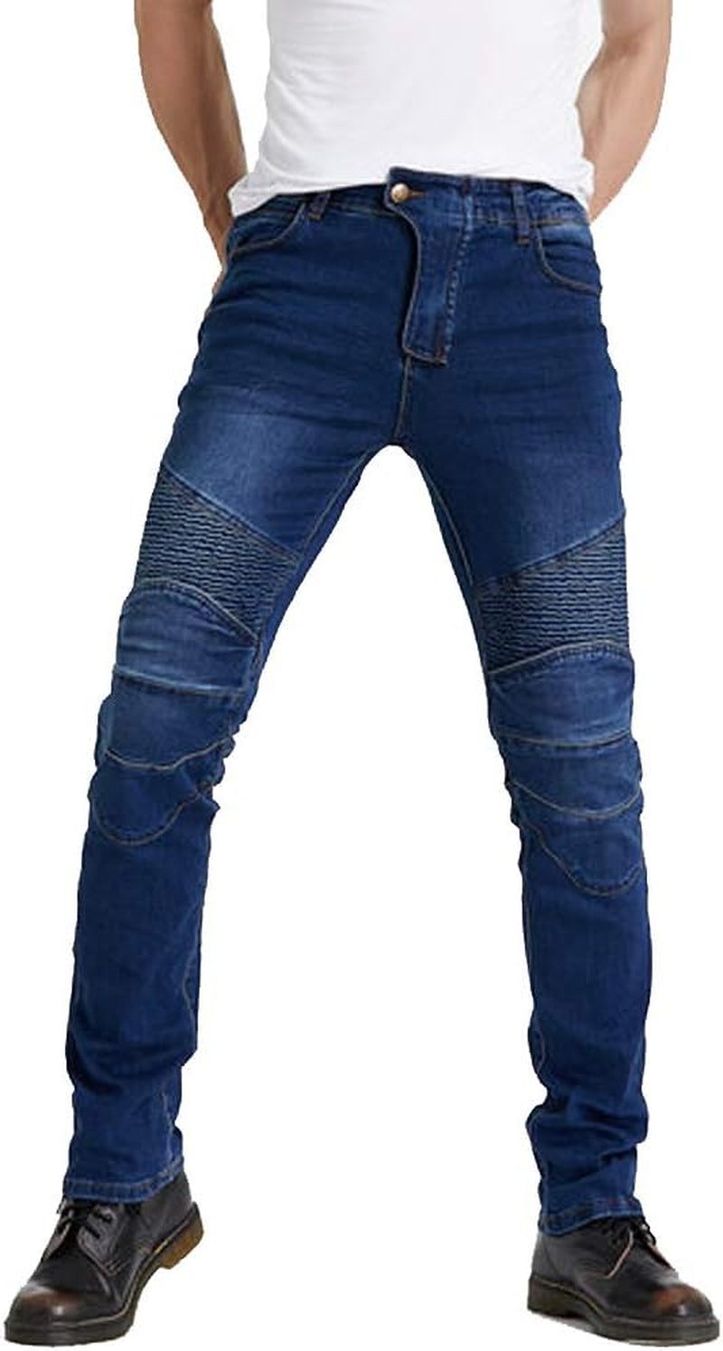 Motorcycle Riding Protective Pants Armor Motocross Racing Denim Jeans Upgrade Knee Hip Protective Pads