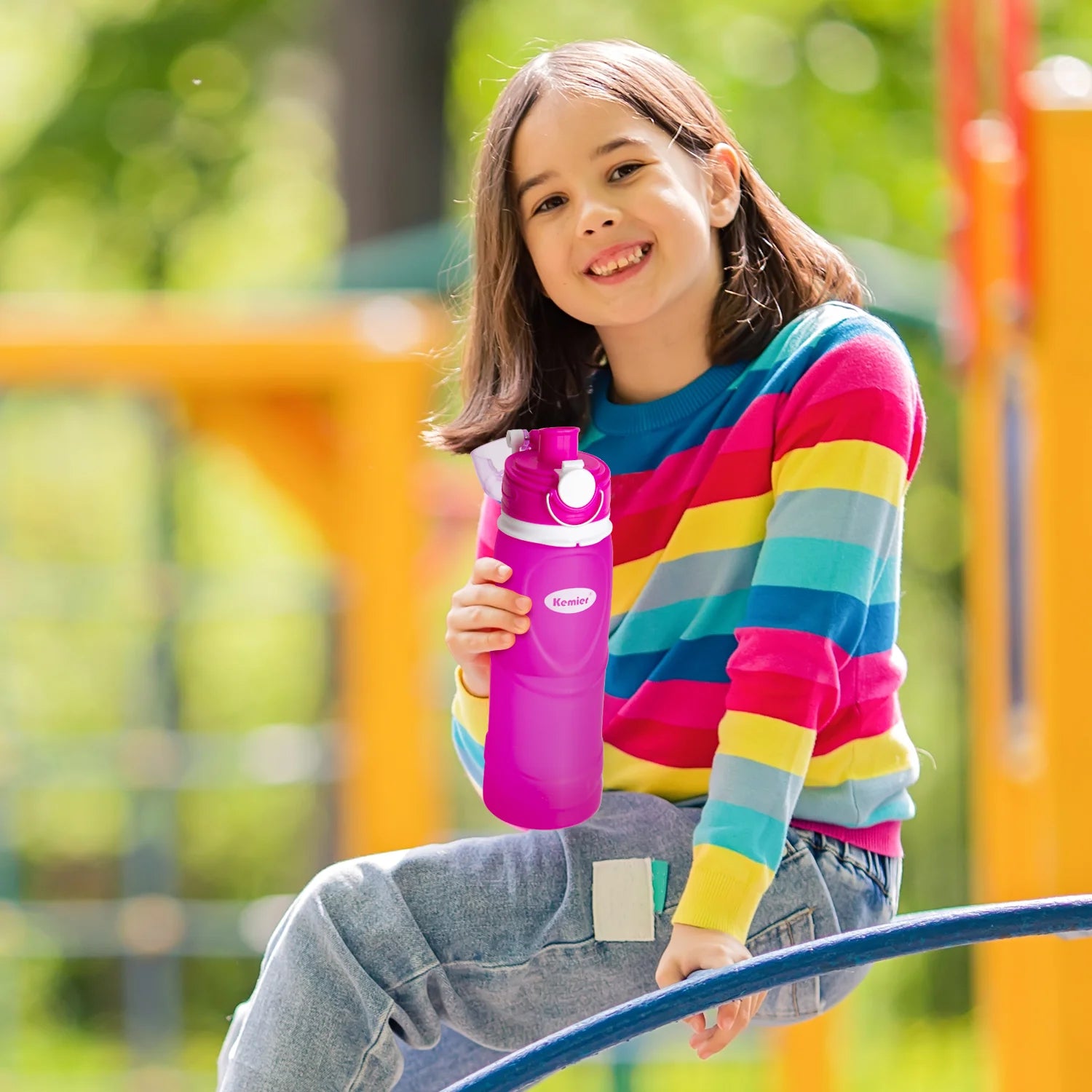 Collapsible Silicone Water Bottles-750Ml,Medical Grade,Bpa Free Travel Water Bottle Can Roll Up,26Oz,Leak Proof Foldable Sports & Outdoor Water Bottles