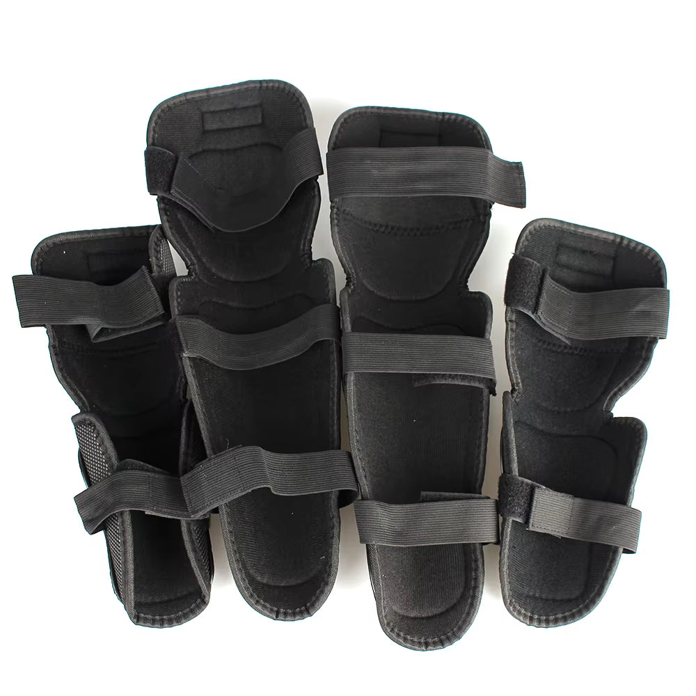 Motocross Skating Protectors 4Pcs/Set Knee Elbow Protective Pads Riding Protective Gears Motorcycle Accessories