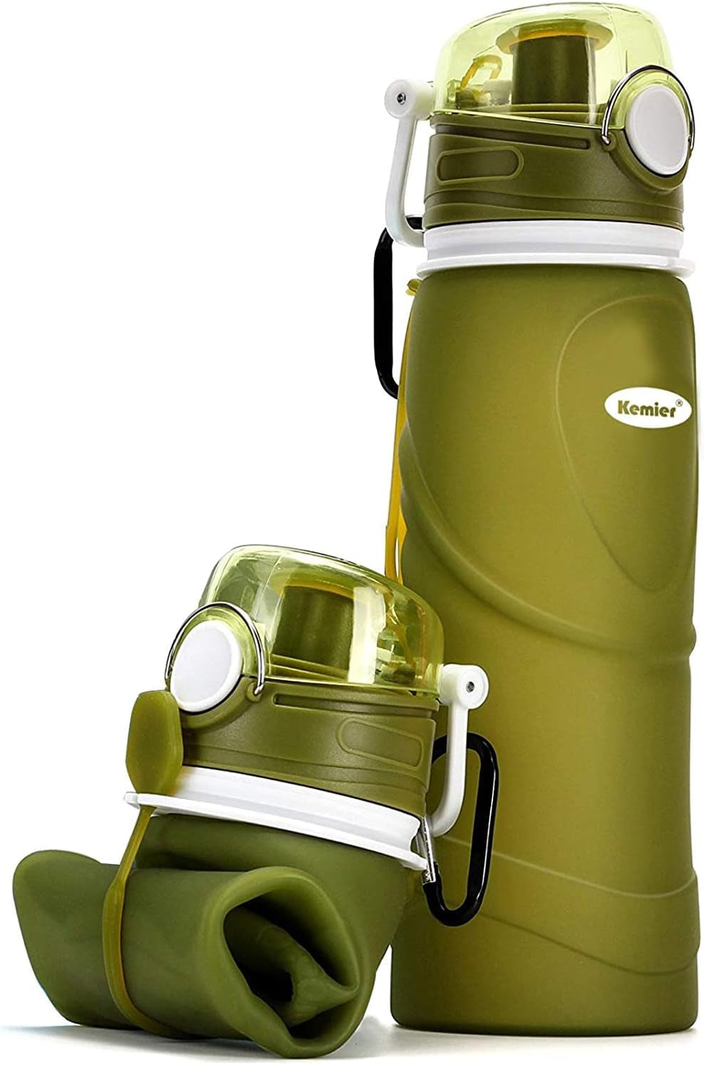 Collapsible Silicone Water Bottles-750Ml,Medical Grade,Bpa Free Travel Water Bottle Can Roll Up,26Oz,Leak Proof Foldable Sports & Outdoor Water Bottles